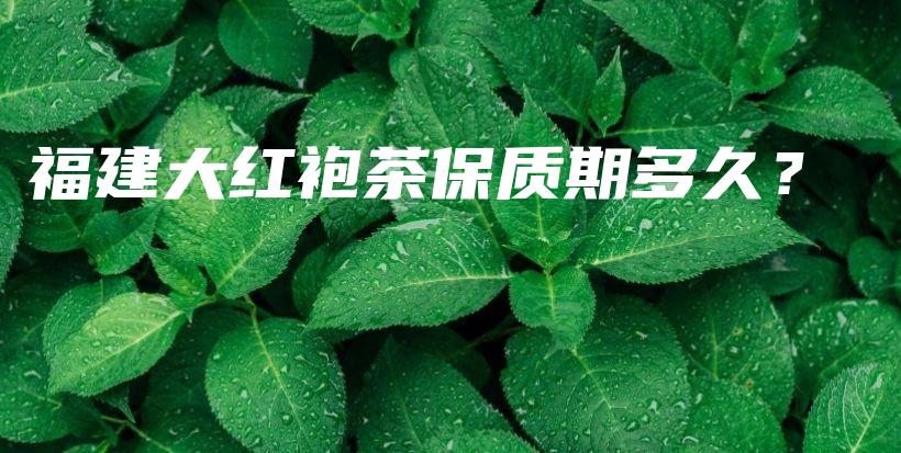 福建大红袍茶保质期多久？插图