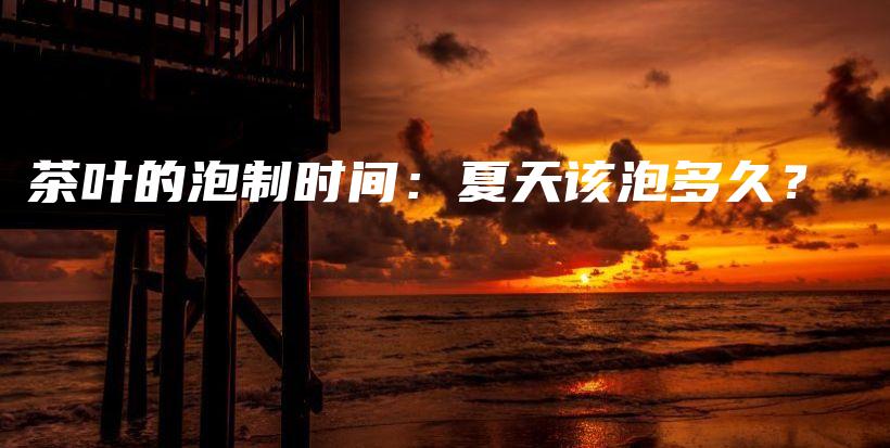 茶叶的泡制时间：夏天该泡多久？插图